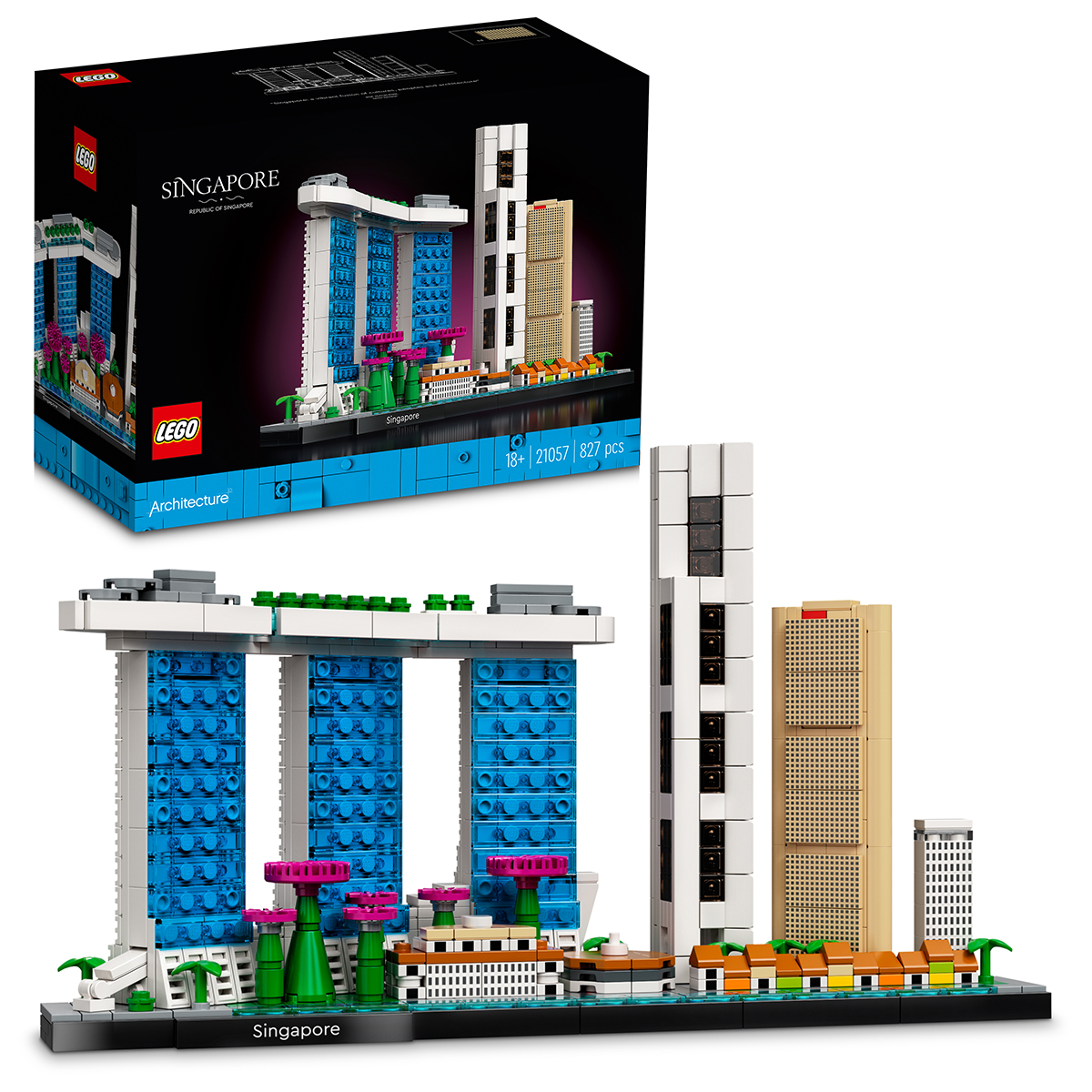 LEGO: Сингапур Architecture 21057: заказать конструктор из серии LEGO  Architecture по доступной цене в городе Алматы | Meloman 1281523