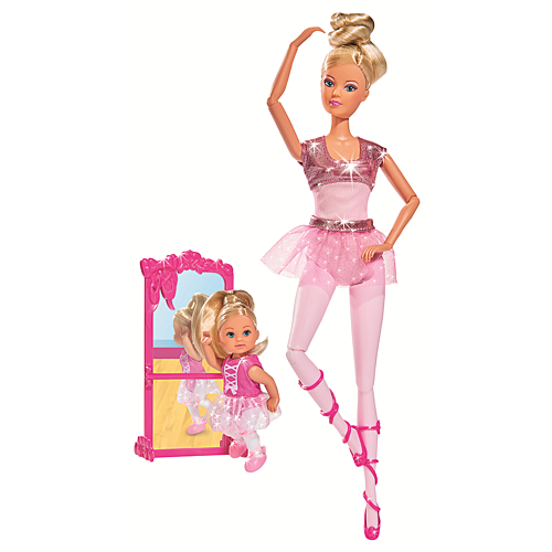 Simba: Кукла Штеффи и кукла Еви 12 см набор Школа балета
