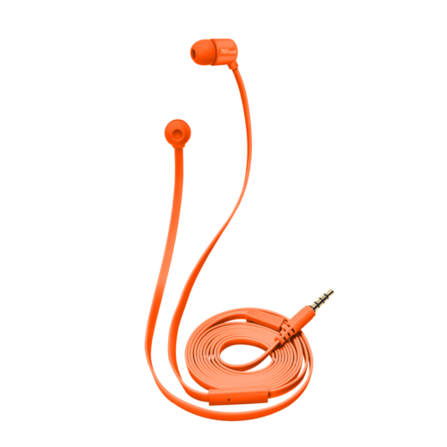 Наушники Trust DUGA IN-EAR - оранжевый неон