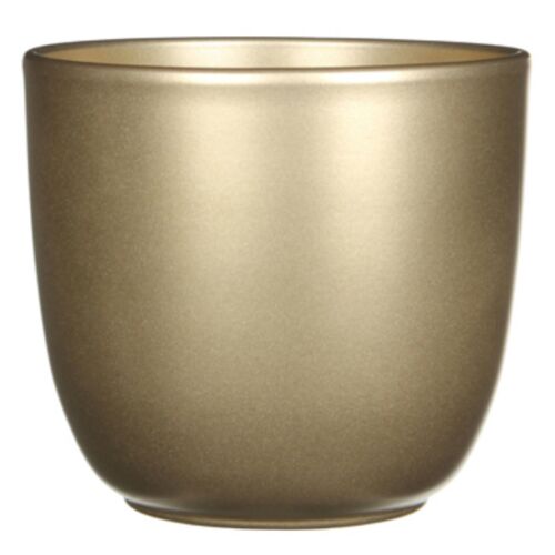 Горшок для цветов MICA керамический Tusca 13*13,5 см, цвет золотой