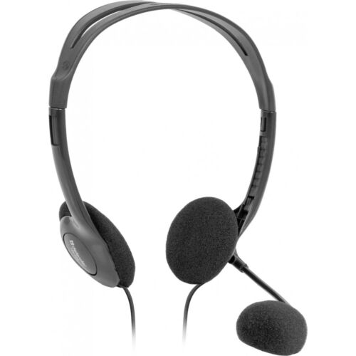 Defender: Наушники-гарнитура проводная Aura HN-102 (черный)