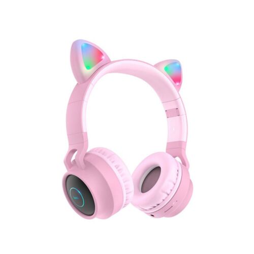 Наушники HOCO W27 Cat Ear BT (розовый)