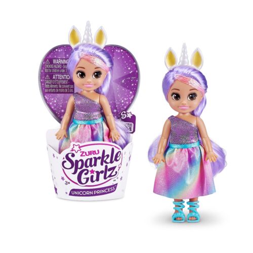 Sparkle Girlz: ZURU Кукла Принцесса Единорогов 12см, в ассортименте