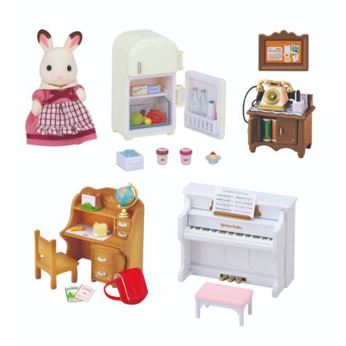 Sylvanian Families: Мебель для дома Марии, фигурка кролика, пианино, холодильник, стол, аксессуары, игровой набор