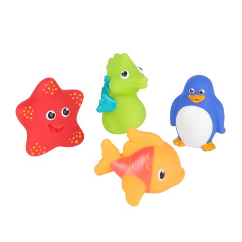 Munchkin: Игрушки для ванны Морские животные  4шт. 9м+