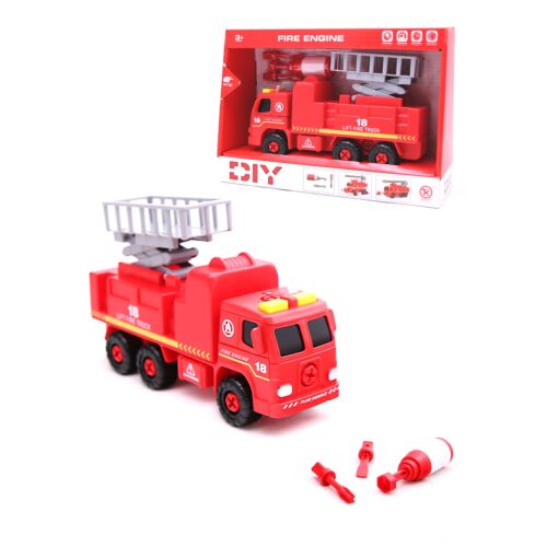 Детская игрушка Пожарная машина, сборно-разборная, с отвертками
