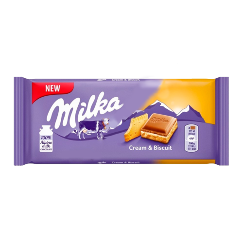 Шоколад Milka Cream & Biscuit 100гр