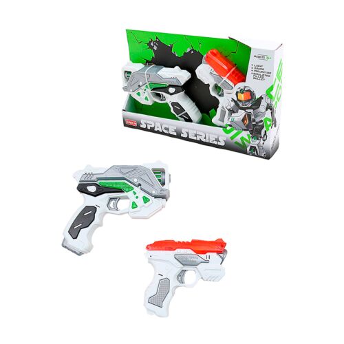Игрушечное оружие 2 Бластера звук свет/игрушка автомат-пистолет