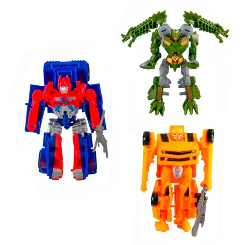 Changerobot: Игр.н-р из 3 роботов-трансформеров (синий-серый-желтый)