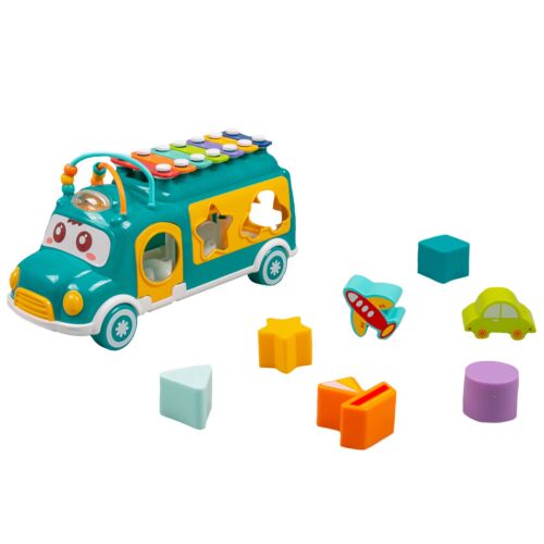 Huanger: Развивающая игрушка "Автобус", голубой