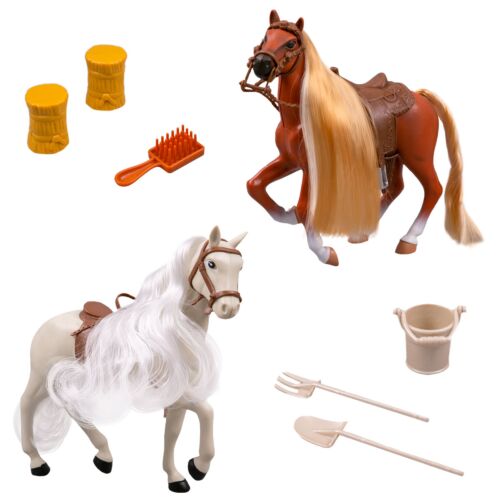 Lanard: Набор "ROYAL BREEDS" 2 лошади 17,5см, Dapple Grey Stallion/Quarter Horse