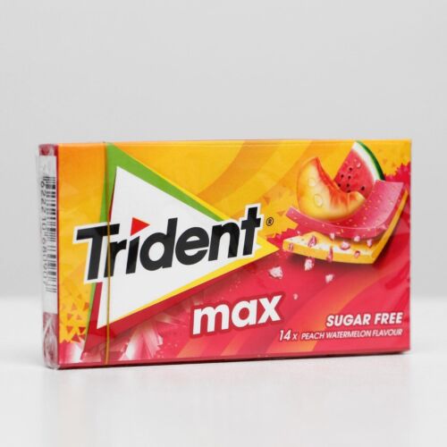 Жевательная резинка Trident Max со вкусом персика и арбуза 23гр