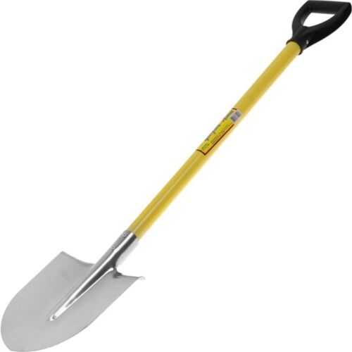 Лопата штыковая Усадьба-Люкс из нержавейки с желтым металлизированным черенком и V-p 030228
