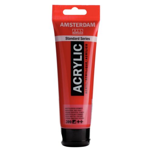 Краска акриловая AMSTERDAM, (399) Нафтоловый красный тёмный, 120 мл.