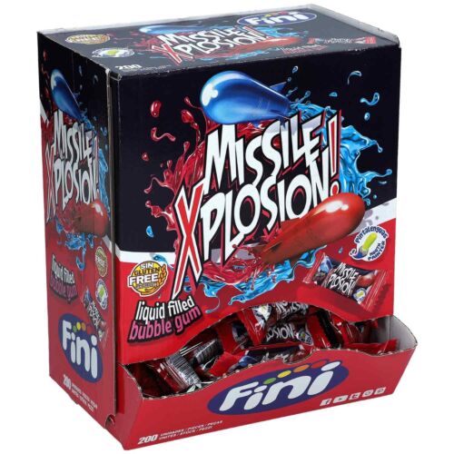 Жевательная резинка FINI "Missile Xplosion" блок 200шт