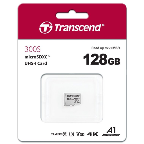 Карта памяти Micro SD 128Gb Transcend TS128GUSD300S class10 U3