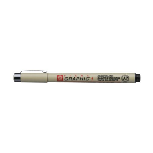 Линер-маркер PIGMA GRAPHIC 1 (1 мм), Черный