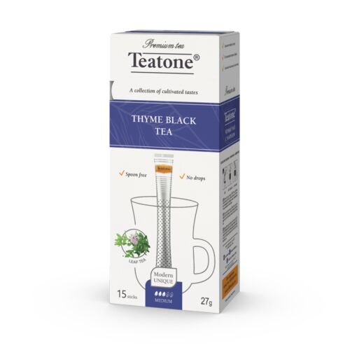 TEATONE чай черный с ароматом чабреца 15шт*1,8г