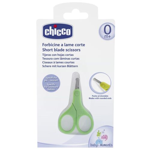 Chicco: Детские ножнички с закругленными концами, зеленый