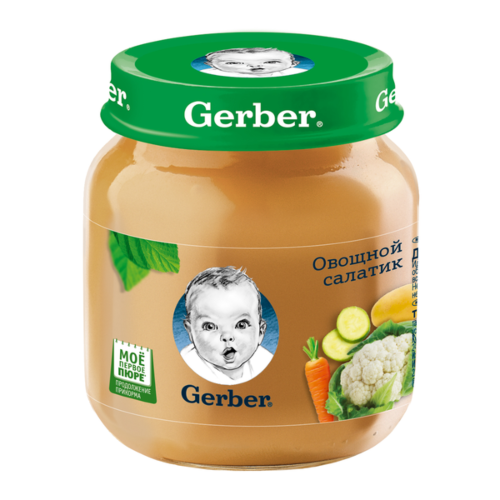 Gerber: Пюре 130г Овощной салатик