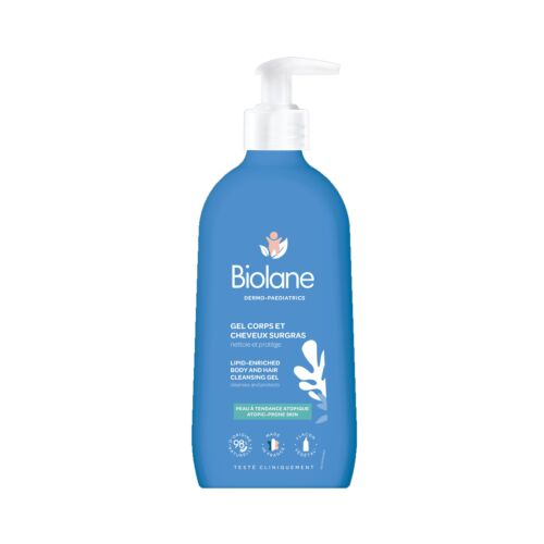 Biolane: Гель для тела и волос (для сух. склонной к атопии коже) 2 в 1 с дозатором 350мл