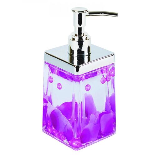 Дозатор Аквалиния для жидкого мыла фиолетовые лепестки