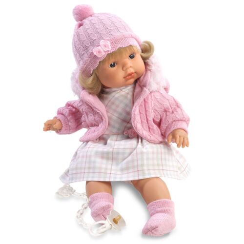 LLORENS: Кукла Лидия 38см, блондинка в розовом