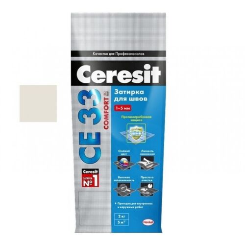 Ceresit затирка CE 33 (2кг) жасмин