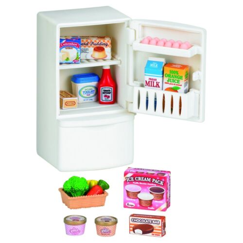 Sylvanian Families: Холодильник, продукты, игровой набор, подарок девочке