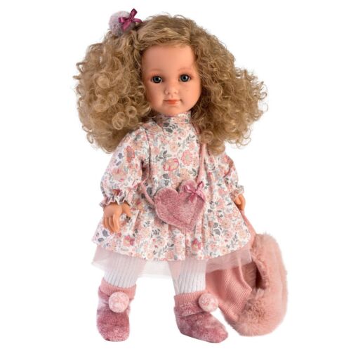 LLORENS: Кукла Елена 35см, блондинка с кудрявыми волосами.