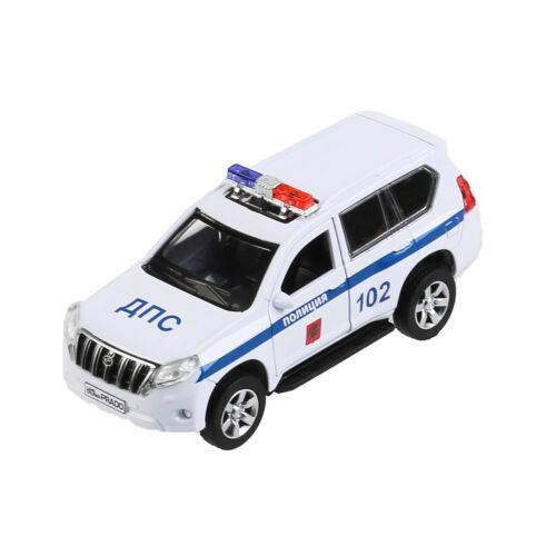 Технопарк: Toyota Prado полиция 12см белый