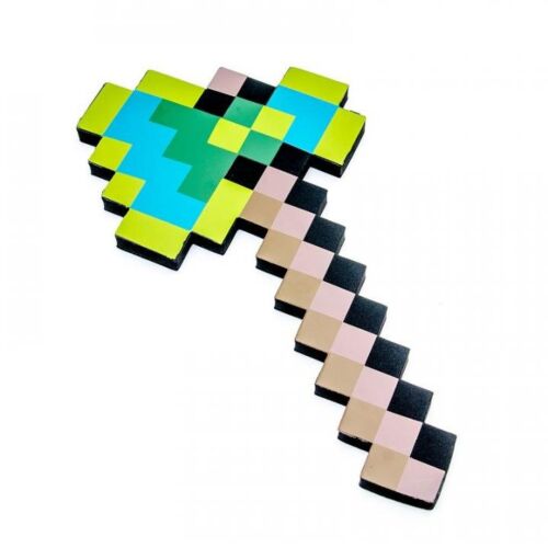 Minecraft: Топор Алмазно-золотой пиксельный 41см