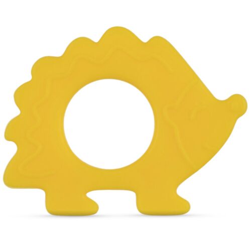 Baboo: Прорезыватель для зубов Ёжик из силикона 4 м+, желтый
