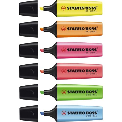 Набор текстовыделителей STABILO Boss Original, 6 цветов