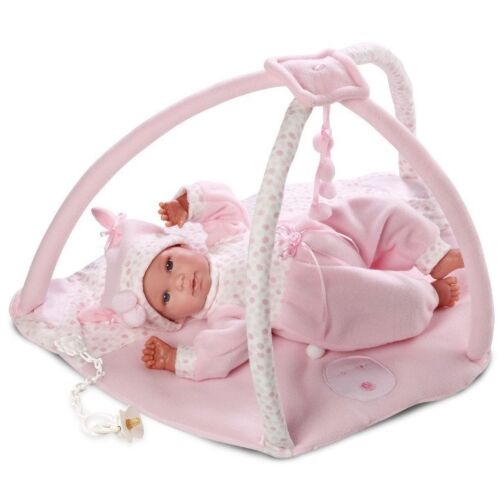 LLORENS: Кукла новорожденная малышка с игровым ковриком, 36см