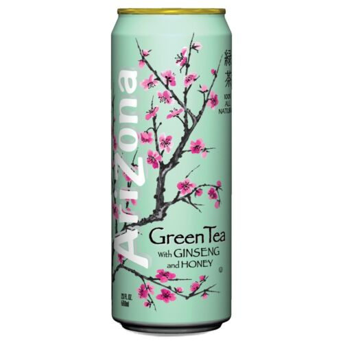 Arizona Напиток Green Tea with Ginseng & Honey, 0.680л (США)