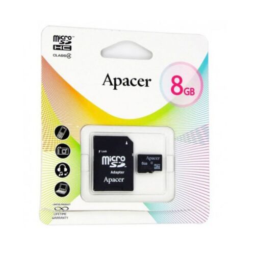 Apacer: Карта памяти MicroSD 8GB Class 4 AP8GMCSH4-R