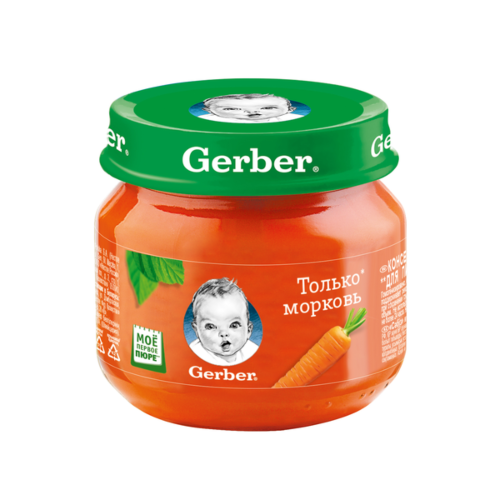 Gerber: Пюре 80г Морковь
