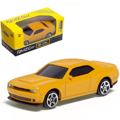 RMZ City: 1:64 Dodge Challenger SRT Demon 2018 желтый