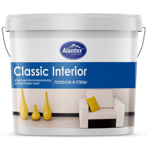 Краска Alantex водно-дисперсионная  Classic Interior 3,5 кг /4/