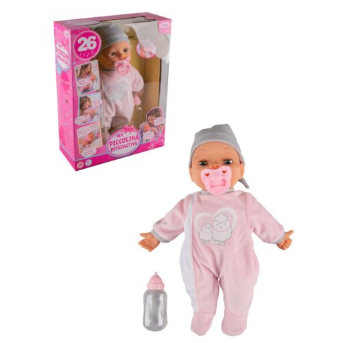 Bayer Dolls: Интерактивная кукла-пупс Piccolina, 38см, с пустышкой и бутылочкой
