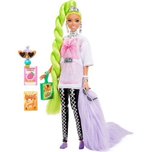 Barbie: Extra. Кукла с зелеными неоновыми волосами