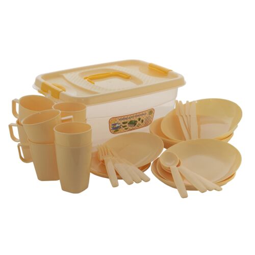 Набор пластиковой посуды для пикника 6 перс. 012841