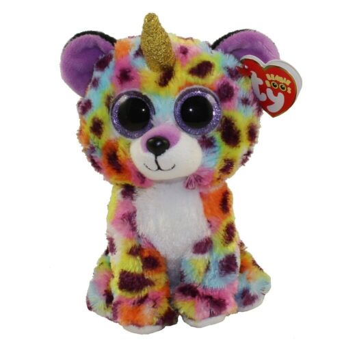 TY: Мягкая игрушка Beanie Boo's, Леопард-единорог Жизель, 15см