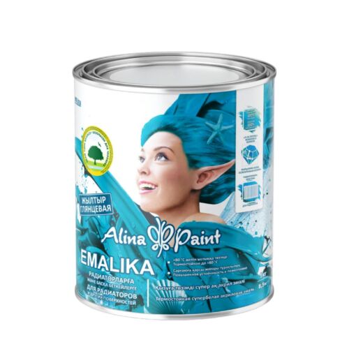 Аlina Paint эмаль EMALIKA 1кг бел.