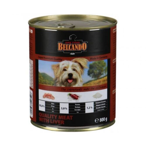 Belcando: Best Quality meat & Liver, 800 гр.(высококачественное мясо и печень, влажный корм с 12 мес)