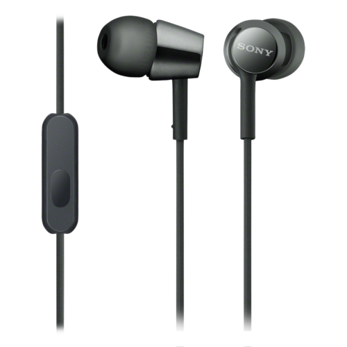 Наушники Sony MDR-EX155AP black with Mic