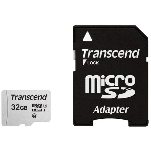 Карта памяти Micro SD 32Gb Transcend TS32GUSD300S-A class10 U1 (SD adapter)
