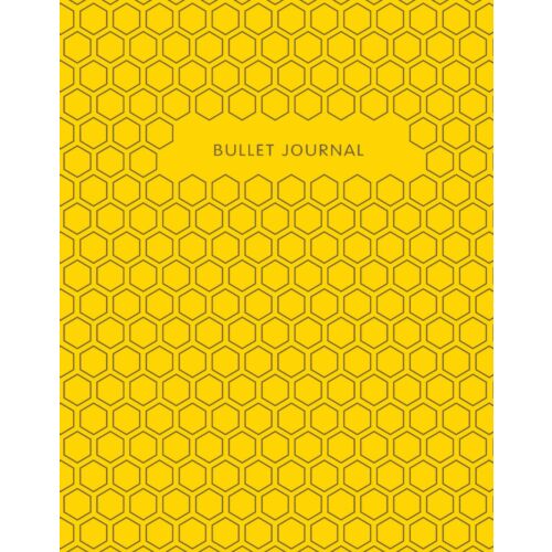 Блокнот Bullet Journal (Желтый) 162x210мм, твердая обложка, пружина, блокнот в точку, 120 стр.
