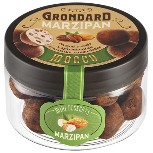 Конфеты GRONDARD неглазированные из марципана "Марципановая картошка с кофе и какао-бобами" 160г